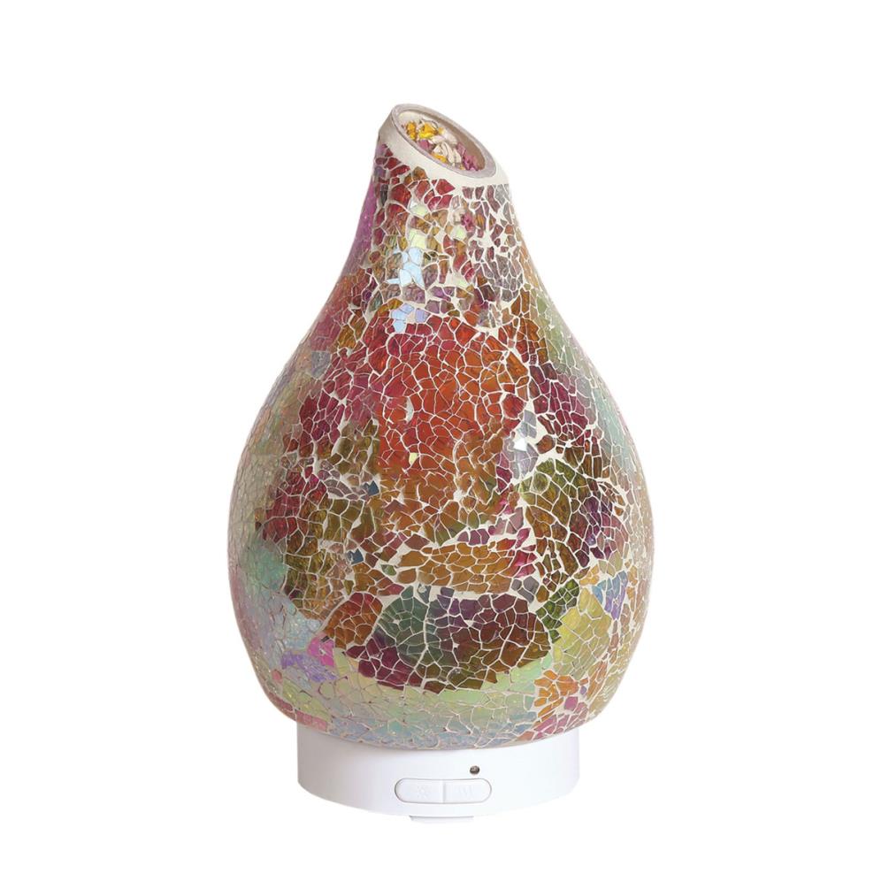 Aroma LED Rainbow Crackle Ultrasonic Electric Essential Oil Diffuser £29.69